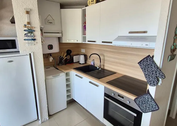 Mykonos Iii, T2 Mezzanine, Vue Mer, Parking Et Wifi Appartamento Agde