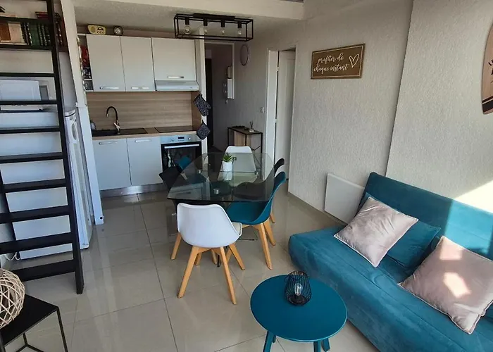 Mykonos Iii, T2 Mezzanine, Vue Mer, Parking Et Wifi Appartamento *