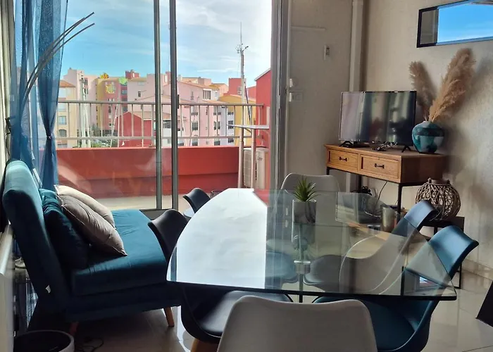 Mykonos Iii, T2 Mezzanine, Vue Mer, Parking Et Wifi Appartamento Agde